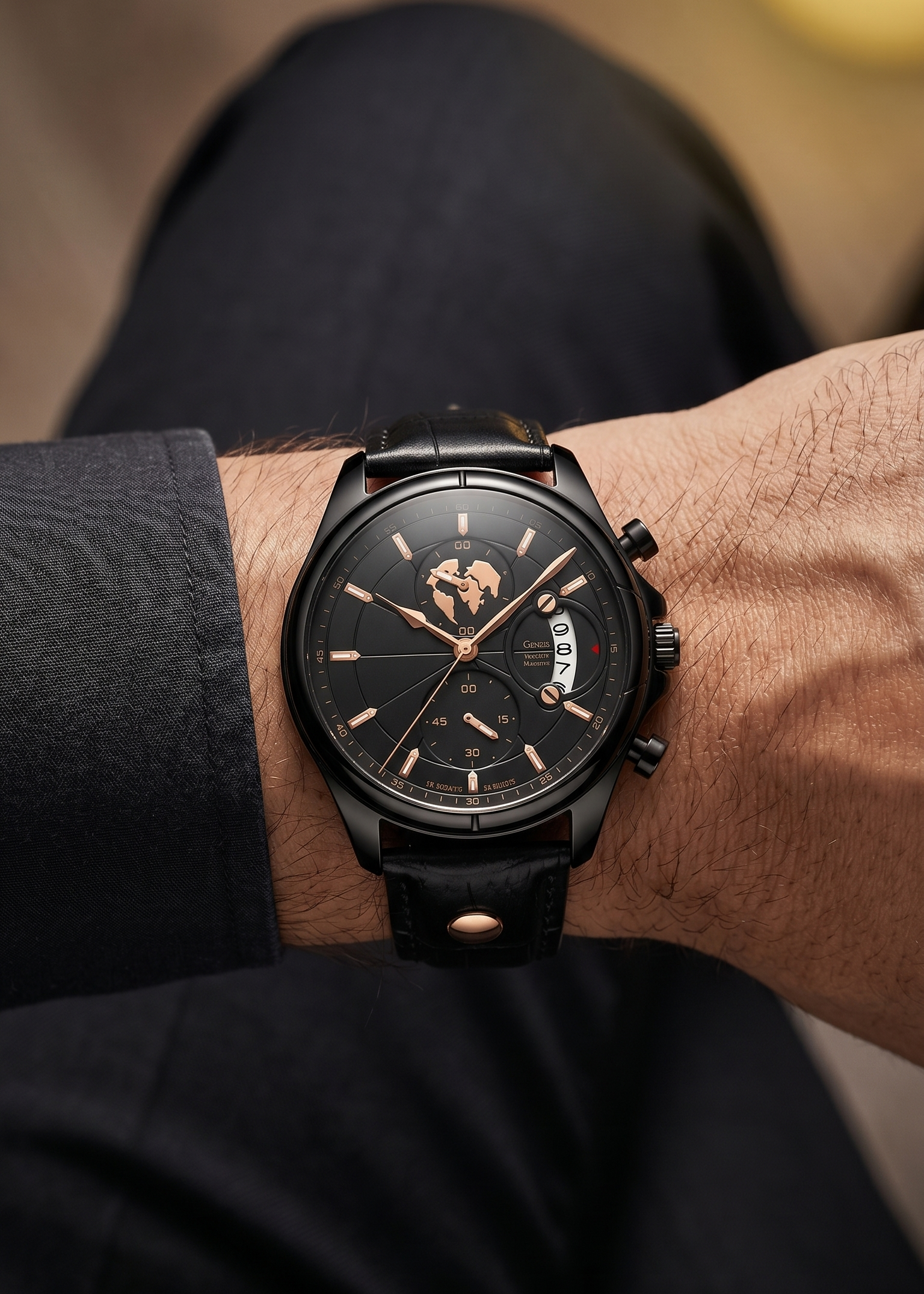 Aldric Voss — The Meridian Chronograph Noir