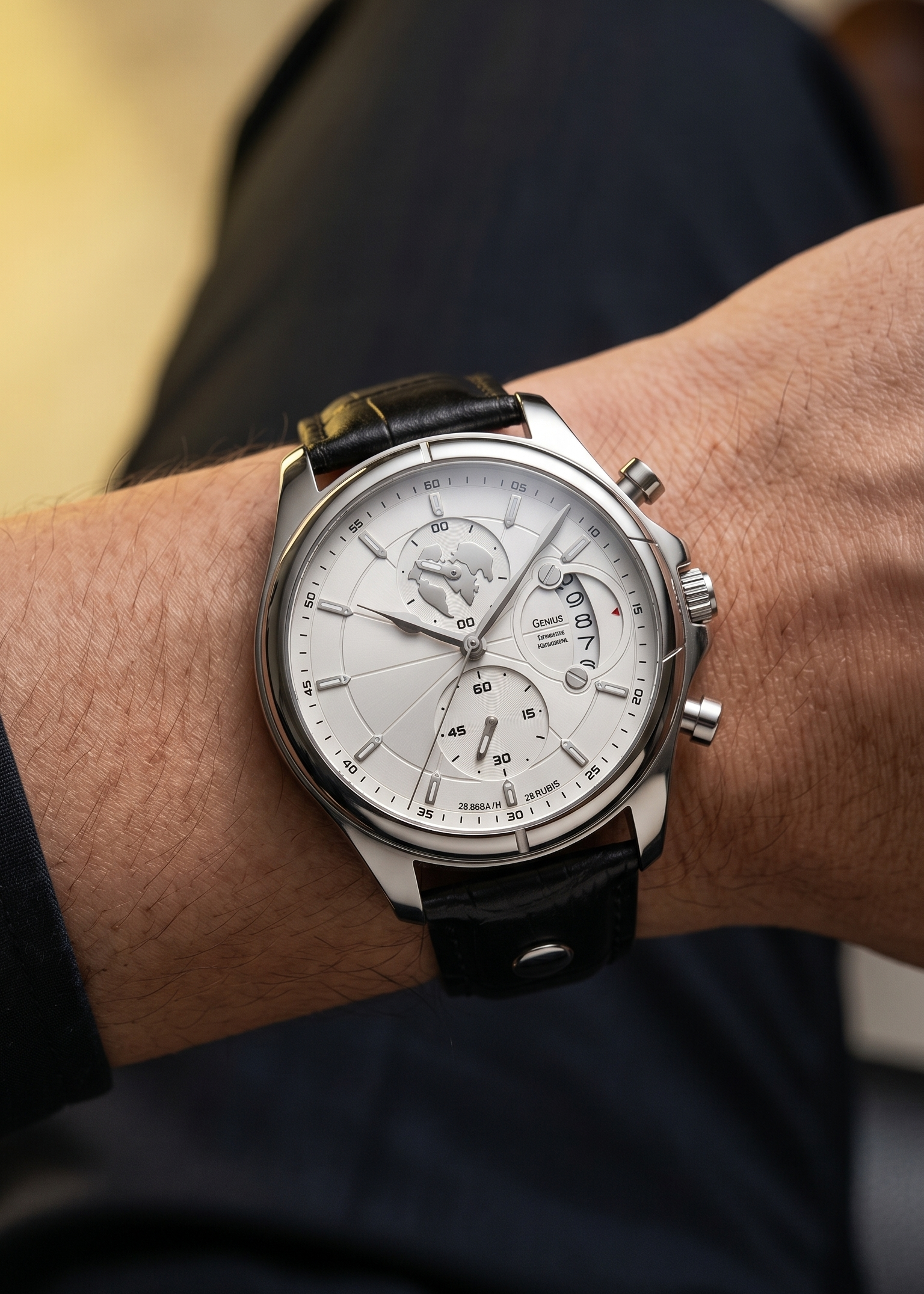 Aldric Voss — The Meridian Chronograph White